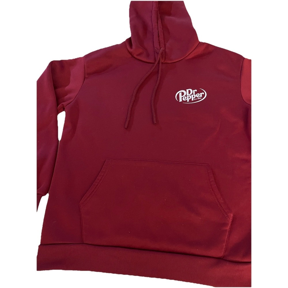 Dr Pepper Burgundy Unisex Hoodie Sz Small New W/O Tags - Picture 3 of 8